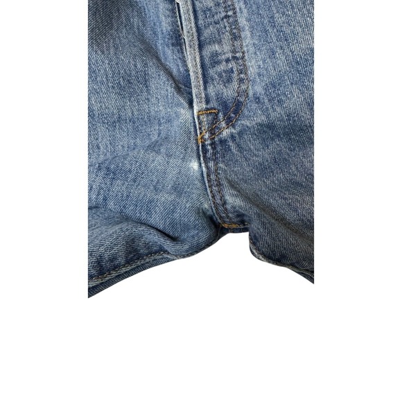 Levi's 501 Mens Jeans Button Fly Blue Work Straight Leg W36 L34 Actual W35 x L32 - Picture 9 of 9